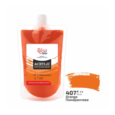 צבע אקריליק סטודיו באריזה רכה 200מ"ל ROSA  ORANGE 407 