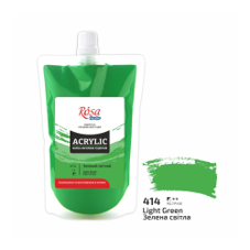 צבע אקריליק סטודיו באריזה רכה 200מ"ל ROSA LIGHT GREEN 414 