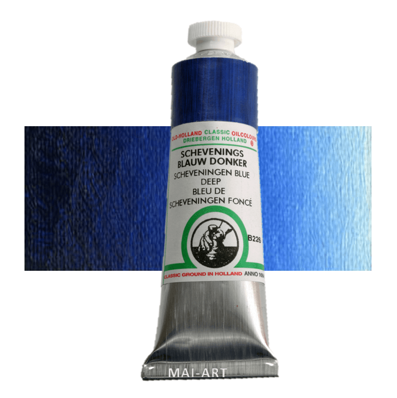 צבע שמן אולד הולנד 40מ"ל Scheveningen Blue Deep סדרה B226 