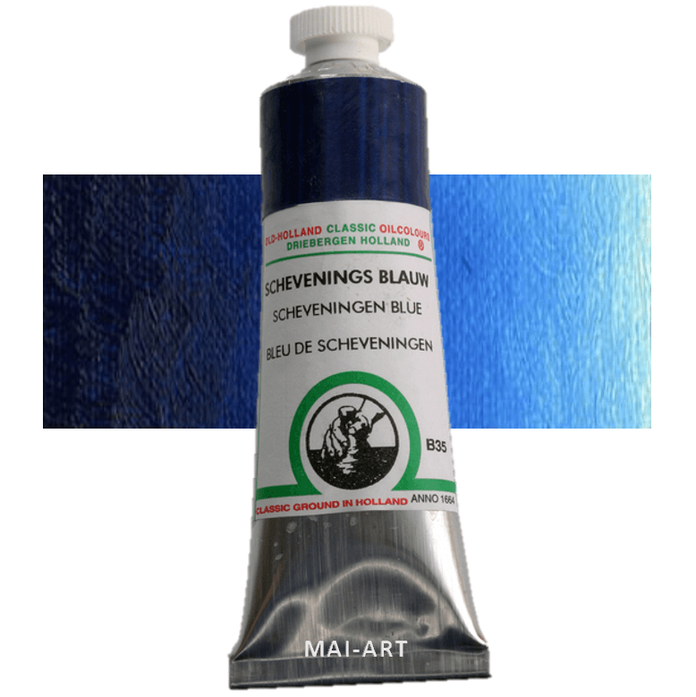 צבע שמן אולד הולנד 40מ"ל Scheveningen Blue סדרה B35 