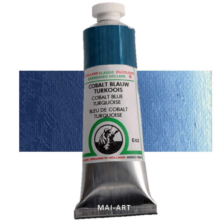 צבע שמן אולד הולנד Cobalt Blue Turquoise סדרה E42