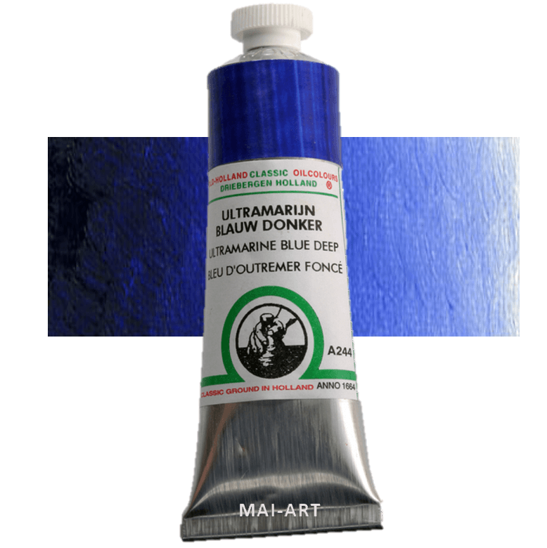 צבע שמן אולד הולנד 40מ"ל  Ultramarine Blue Deep סדרה A244 