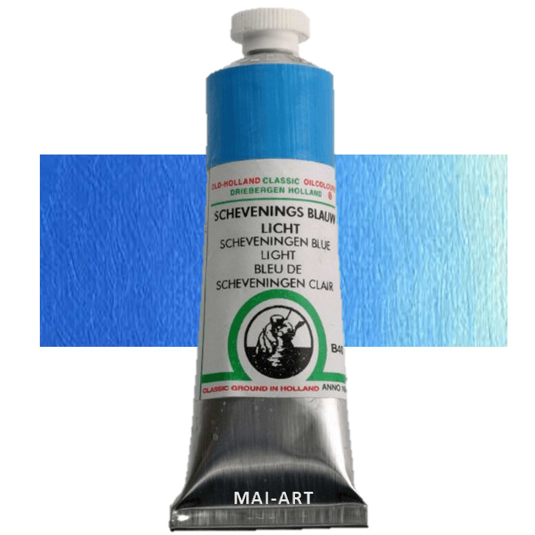צבע שמן אולד הולנד 40מ"ל Scheveningen Blue Light סדרה B40 