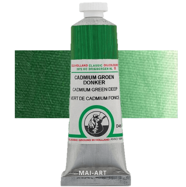 צבע שמן אולד הולנד 40 Cadmium Green Deep סדרה D45