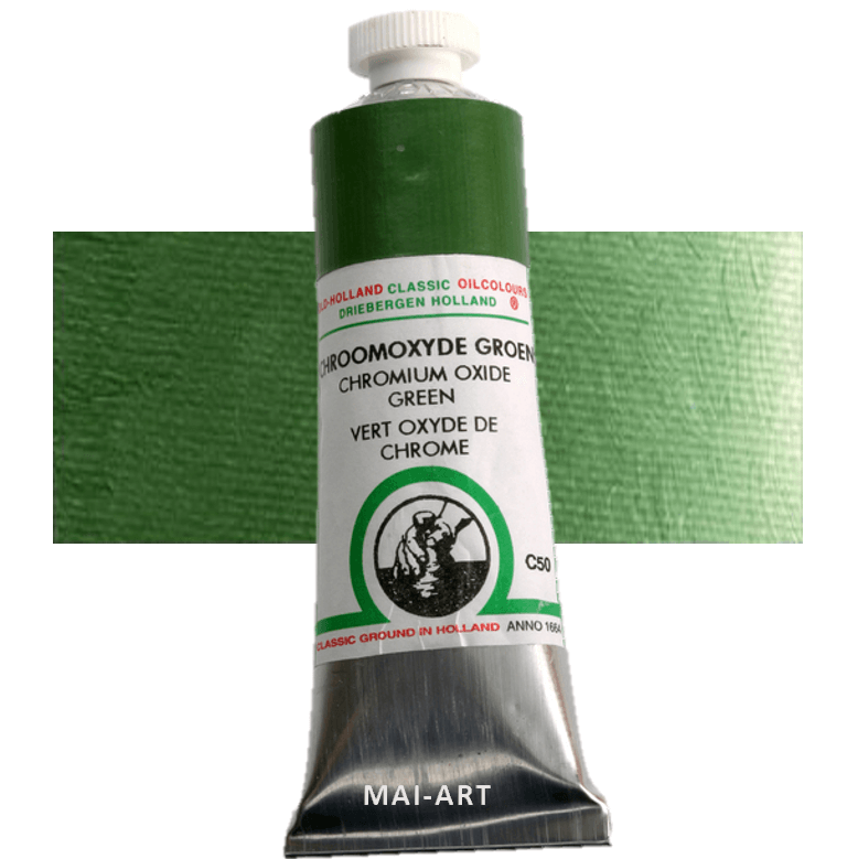 צבע שמן אולד הולנד 40 מל Chromium Oxide Green סדרה C50
