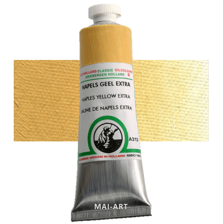 צבע שמן אולד הולנד 40מ"ל Naples Yellow Extra סדרה A313 