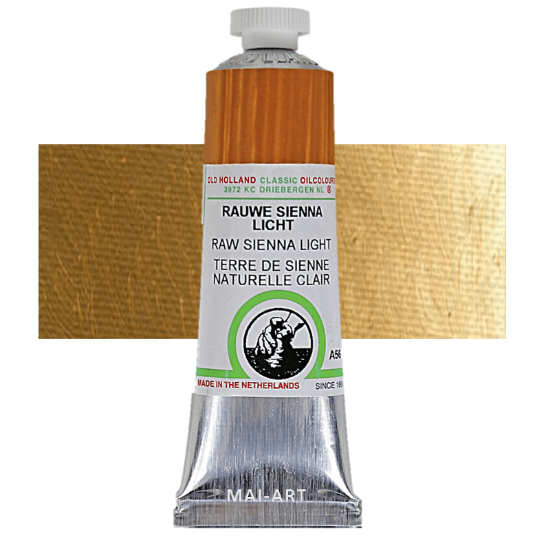 צבע שמן אולד הולנד 40מ"ל Raw Sienna Light סדרה A56 
