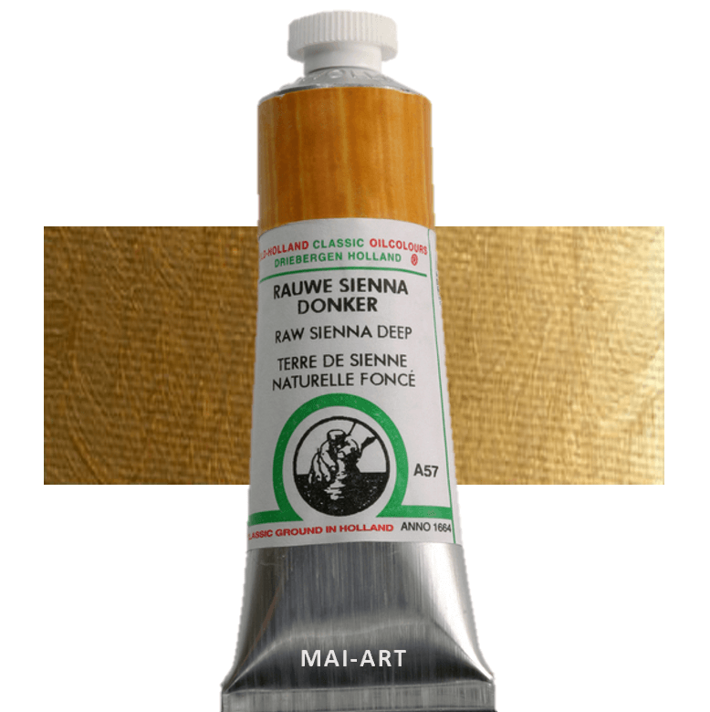 צבע שמן אולד הולנד 40מ"ל Raw Sienna Deep סדרה A57 