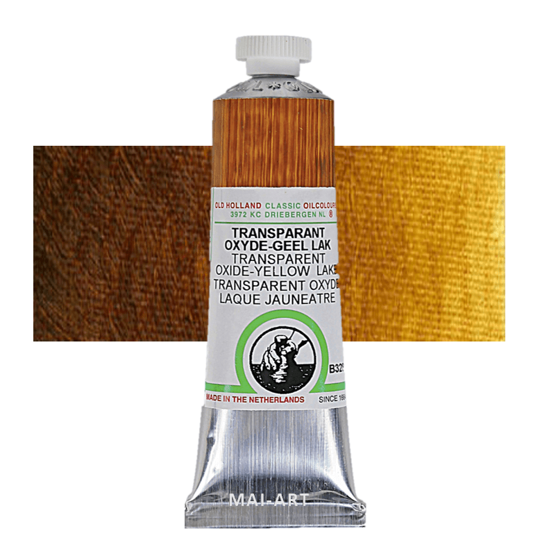 צבע שמן אולד הולנד 40מ"ל Transparent Oxide Yellow Lake סדרה B328 