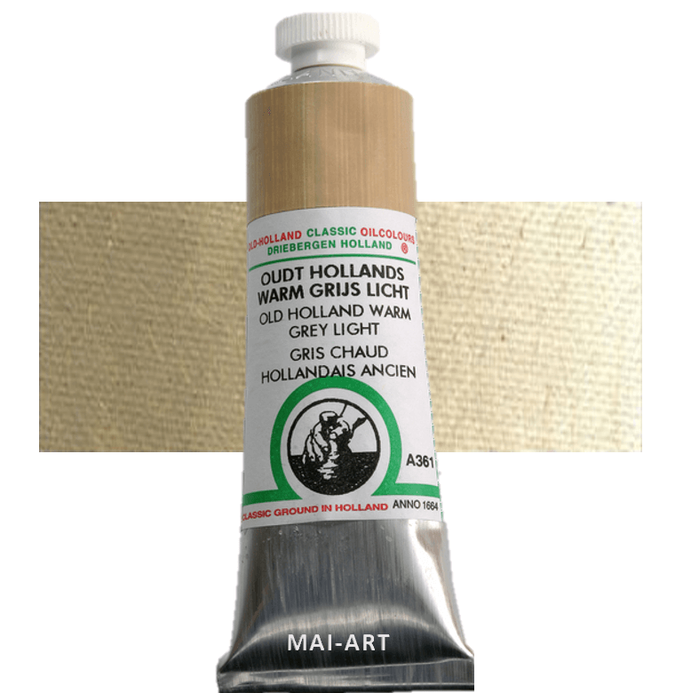 צבע שמן אולד הולנד 40מ"ל Old Holland Warm Grey Light סדרה A361 