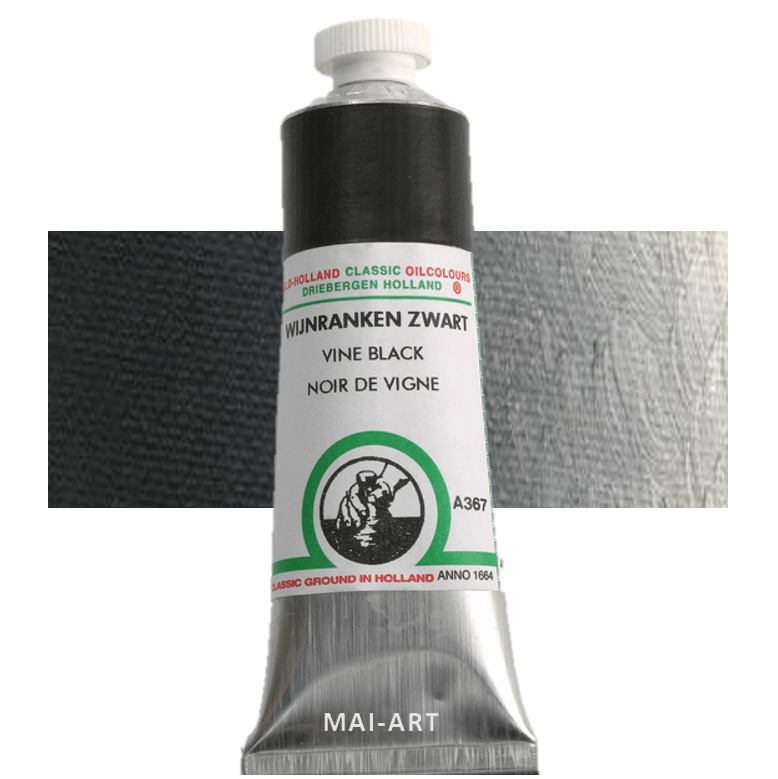 צבע שמן אולד הולנד 40מ"ל Vine Black סדרה A367 