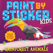 חוברת עבודה PAINT BY STICKER KIDS RAINFOREST ANIMALS