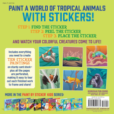 חוברת עבודה PAINT BY STICKER KIDS RAINFOREST ANIMALS