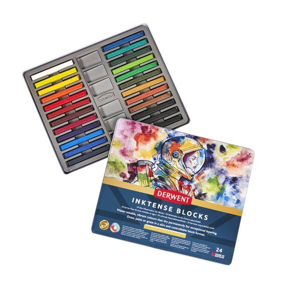 סט 24 INKTENSE BLOCKS DERWENT