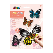 ערכת יצירת מדבקות גירוד - BUTTERFLY STICKERS