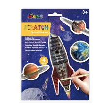 ערכת יצירת מדבקות גירוד - SPACE STICKERS