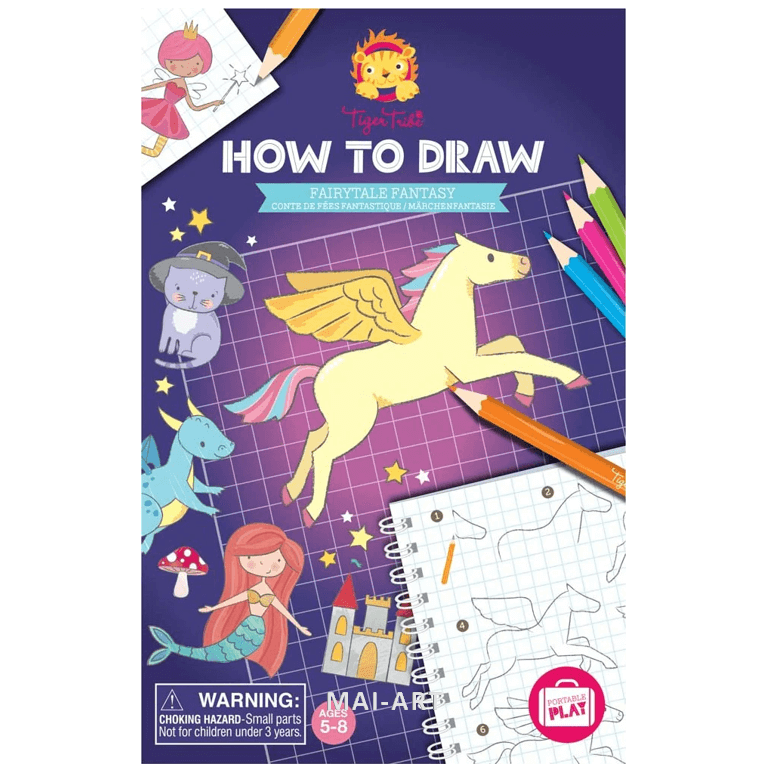 סט לימוד ציור HOW TO DRAW FAIRYTALE FANTASY