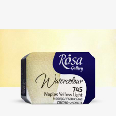 צבע מים קוביה ROSA GALLERY - Naples Yellow Light 745