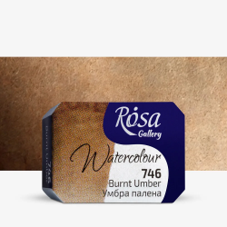 צבע מים קוביה  ROSA GALLERY - Burnt Umber 746