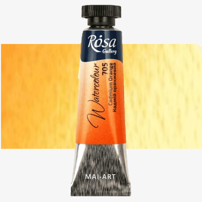 צבע מים שפורפרת ROSA GALLERY - Cadmium Orange 705