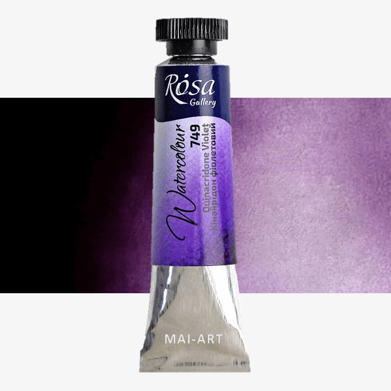 צבע מים שפורפרת  ROSA GALLERY - Quinacridone Violet 749