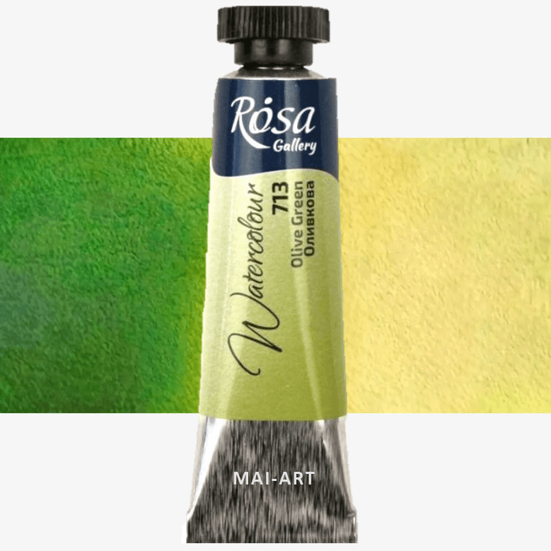 צבע מים שפורפרת ROSA GALLERY - Olive Green 713