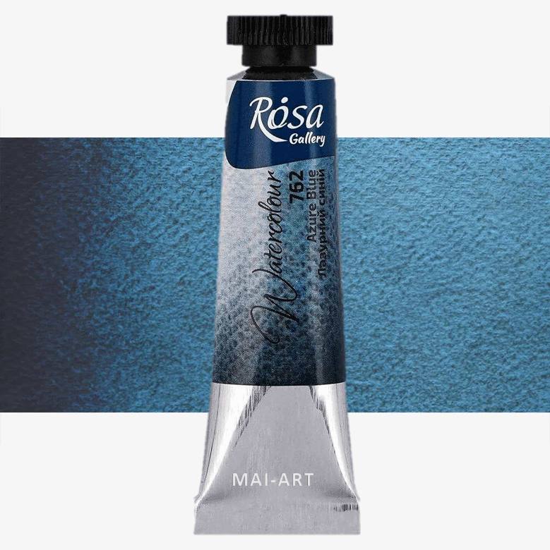 צבע מים שפורפרת  ROSA GALLERY - Azure Blue 762