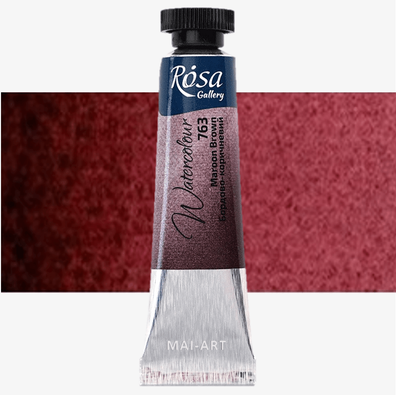 צבע מים שפורפרת  ROSA GALLERY - Maroon Brown 763