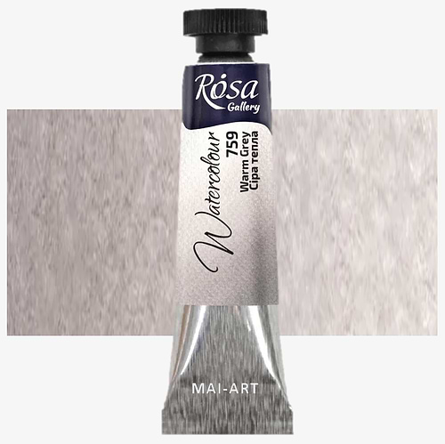 צבע מים שפורפרת  ROSA GALLERY - Warm Grey 759