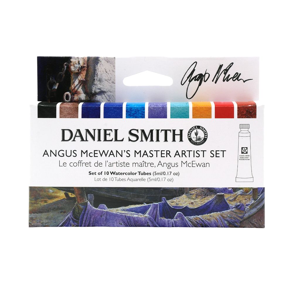 סט 10 צבעי מים DANIEL SMITH ANGUS MECEWANS MASTER ARTIST SET