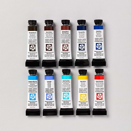 סט 10 צבעי מים DANIEL SMITH ANGUS MECEWANS MASTER ARTIST SET