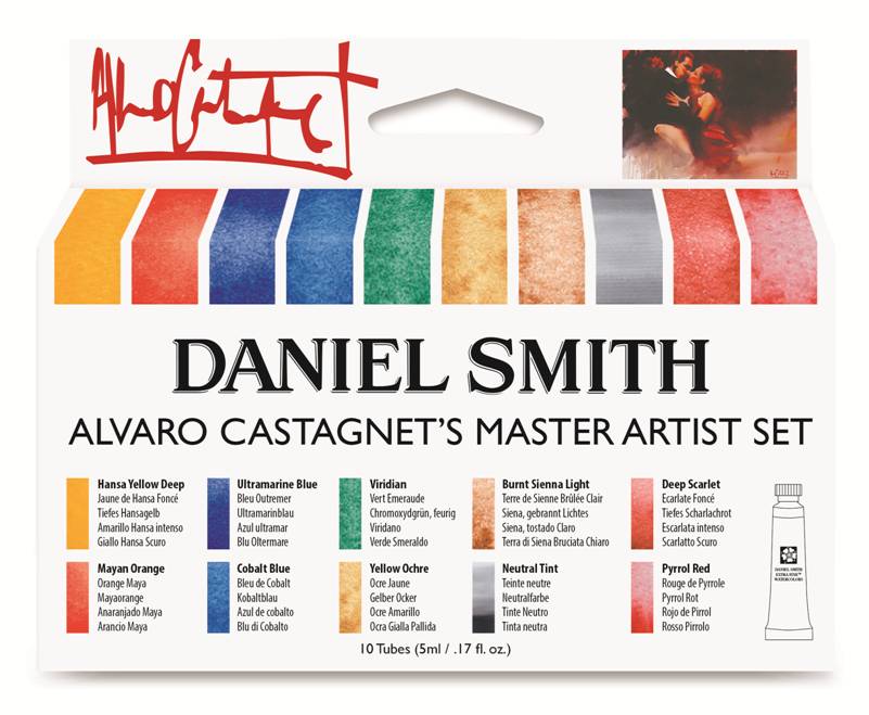 סט 10 צבעי מים DANIEL SMITH ALVE\ARO CASTAGNETS MASTER ARTIST SET