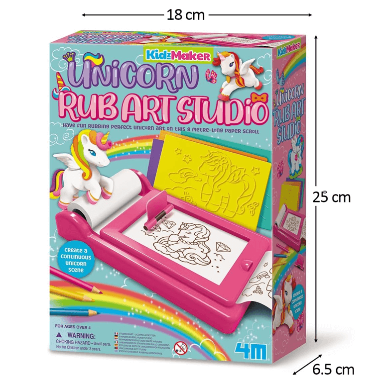 ערכת סטודיו אומנות - פרוטאג' של חד קרן UNICORN RUB ART STUODIO