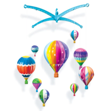 ערכה לצביעת מובייל של בלונים פורחים - HOT AIR BALLOONS