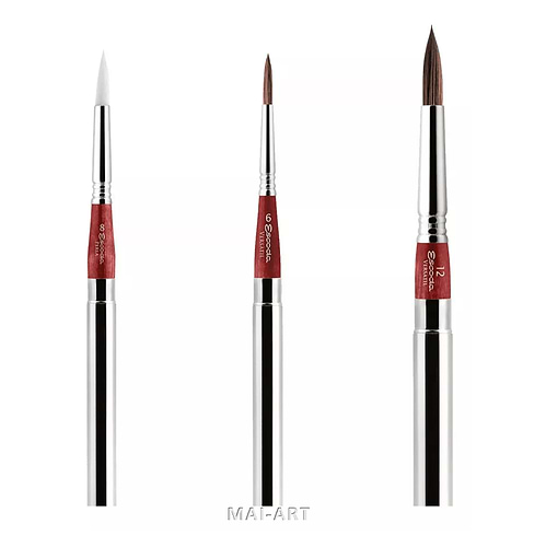 סט 3 מכחולי אסקודה במארז קנווס  ESCODA RED SET 1270