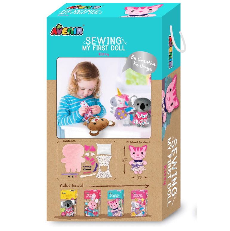 ערכת תפירה - SEWING MY FIRST DOLL - KITTY