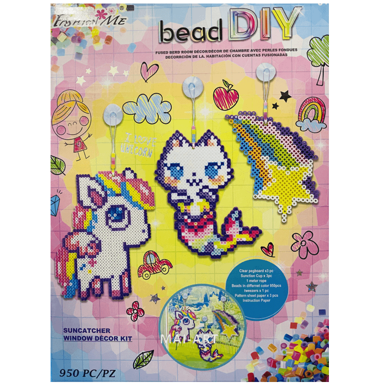 ערכת יצירה- חרוזי גיהוץ לחלון bead DIY