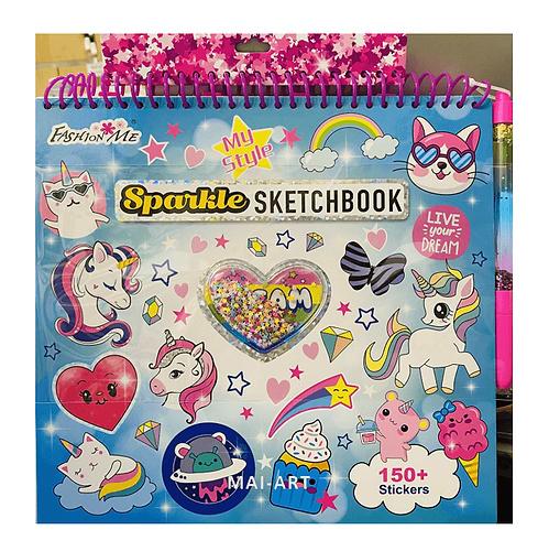 חוברת צביעה SPARKLE SKETHCBOOK MY STYLE