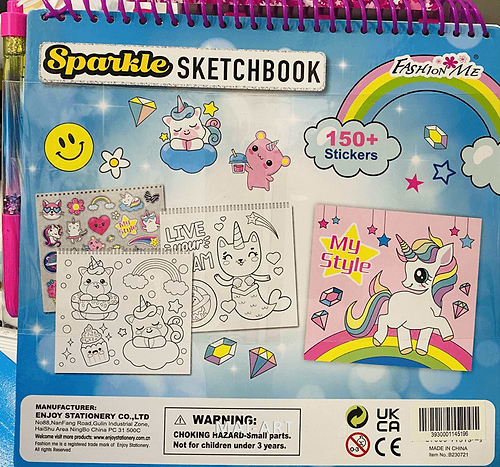 חוברת צביעה SPARKLE SKETHCBOOK MY STYLE