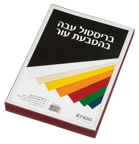 חבילת בריסטול עבה בהטבעת עור בצבע בורדו
