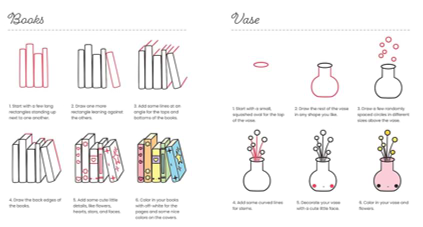 ספר לימוד ציור 101SUPER CUTE  THINGS TO DRAW