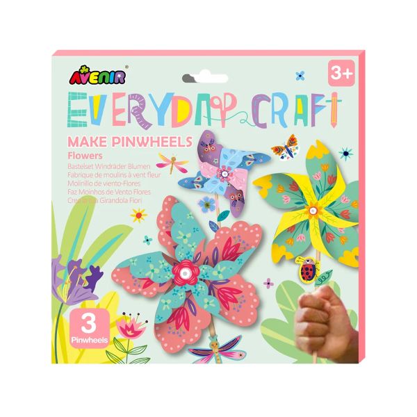 ערכת יצירה שבשבות EVERYDAY CRAFT MAKE PINWHEELS FLOWERS