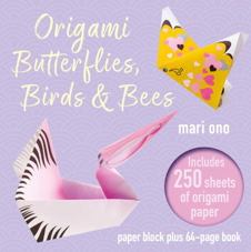 ערכת ספר אוריגמי ORIGAMI BUTTERFLIES BIRDS AND BEES - MARI ONO