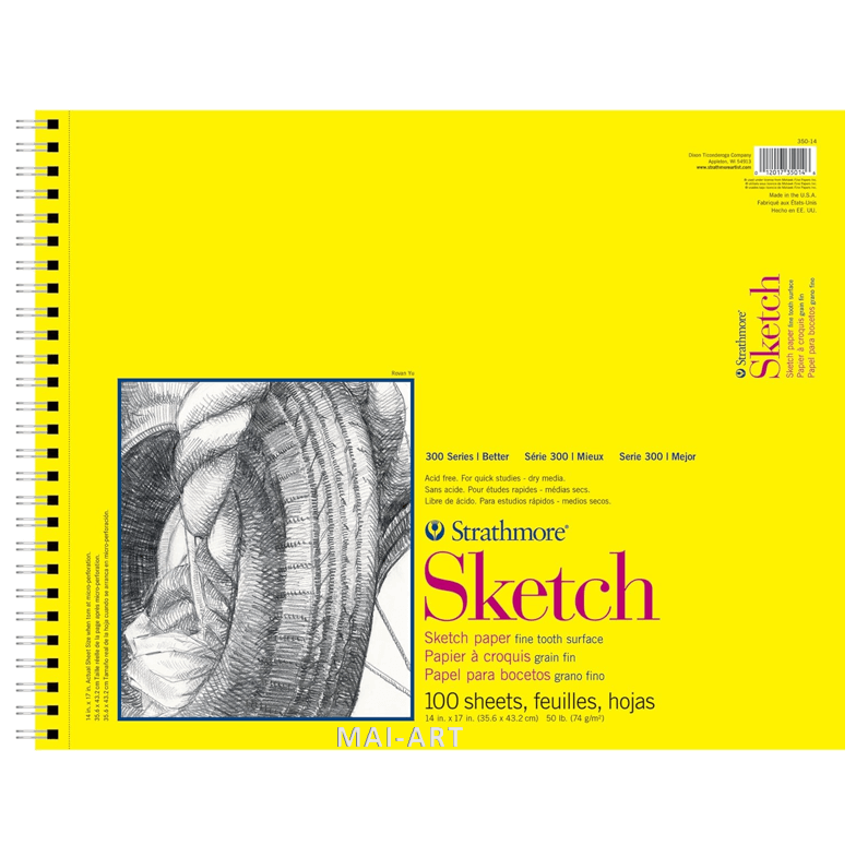 בלוק לרישום סדרה 300 35.6/43.2 SKETCH STRATHMORE