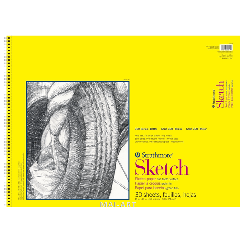 בלוק לרישום סדרה 300 45.7/61 SKETCH STRATHMORE