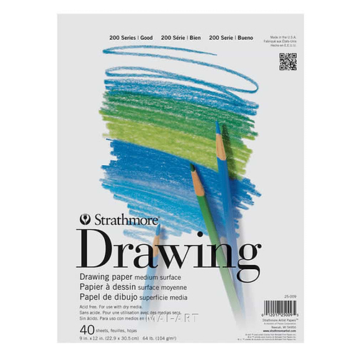 בלוק לרישום 200 DRAWING STRATHMORE 22.9/30.5 