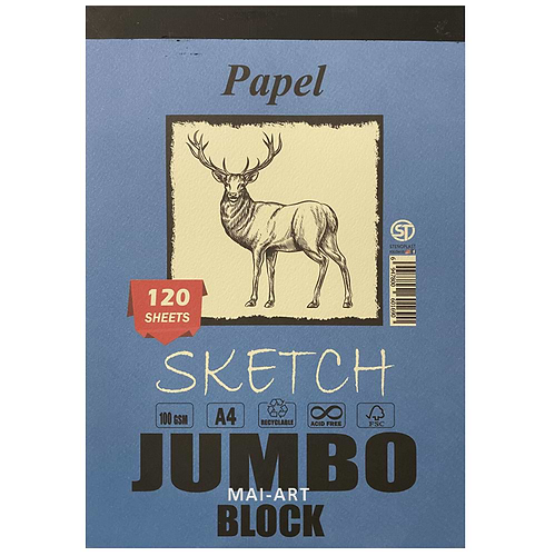 בלוק סקטץ JUMBO BLOCK A4 PAPEL