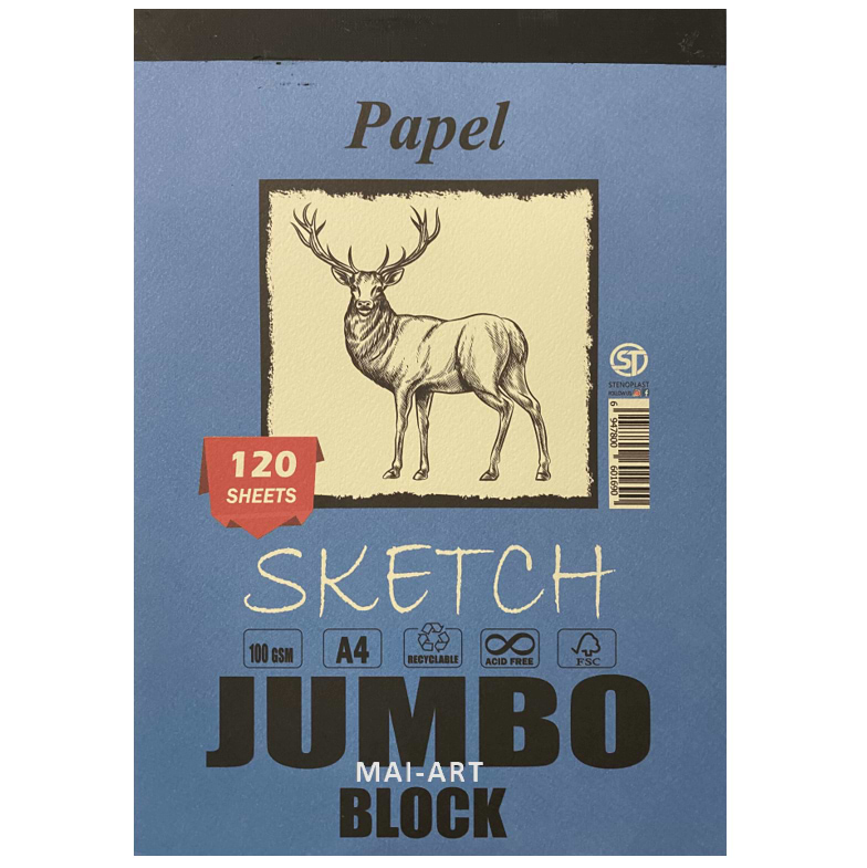 בלוק סקטץ JUMBO BLOCK A4 PAPEL