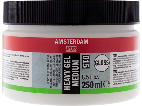heavy gel medium gloss 250ml talens 015