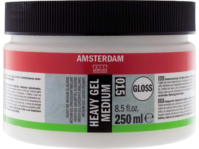 heavy gel medium gloss 250ml talens 015